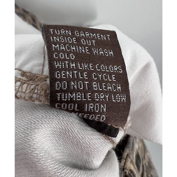 J. Mclaughlin Leopard Baxter Zipper Detail Moto Skinny Pants Size 10 - Picture 12 of 12